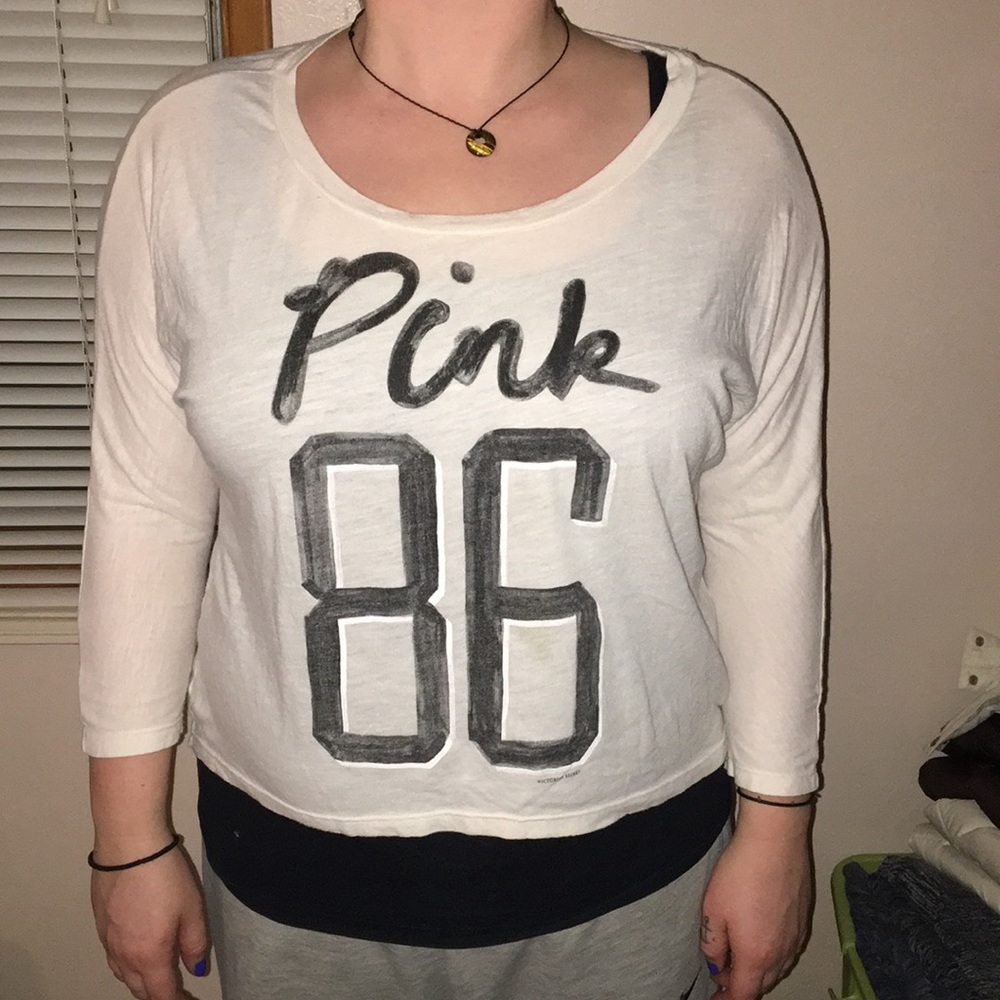 3/4 sleeve Pink shirt